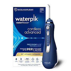 Waterpik Cordless Advanced Portable Water Flosser, Rechargeable(Various Colors) $59.98 + Free S&H at Amazon