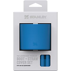 $5: STANLEY Quencher 40oz Boot & Straw Cover Cap Silicone Protector Set &ndash; Azure: STANLEY Quencher 40oz Boot & Straw Cover Cap Silicone Protector Set &ndash; Azure at Amazon