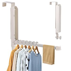 2 Pack Dntorx Foldable Over-the-Door Drying Rack w/ Hanging Rod $13.99 + Free S&H w/ Prime or $35+