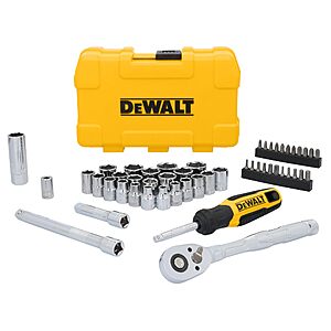 DEWALT Mechanics Tool Set, 3/8" Drive, 50 Piece (DWMT45423) $39.99