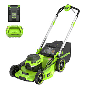 Greenworks 60V 21" Push Lawn Mower + (1) 5.0 Ah Battery & Charger 2546502 $296 Walmart.com