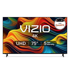 Vizio 75 inch Class 4K Series LED TV + 5 Year Warranty $269