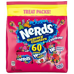 Rainbow Candy, Treat Size Packs, 30 oz, 60 Ct $12.47