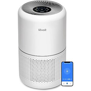 Levoit Core 300S-P Smart Air Purifier 3-Stage Filtration, App & Voice Control, For up to 1051 sq ft (1 ACH) with Code $135