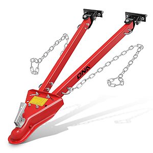 DNA Motoring Tow Bar 5000lbs Towing Capacity with Chains & 8 Flanged Locknut Universal Towing Bar Coupler Fits 2-Inch Ball Hitch 41-Inch Opening, TOOLS-00658 $57.99 @Amazon