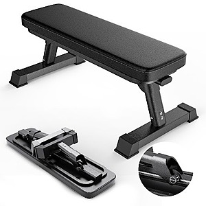 Finer Form Foldable Flat Weight Bench w/ 1,000 lb Capacity $109.96 + Free Shipping