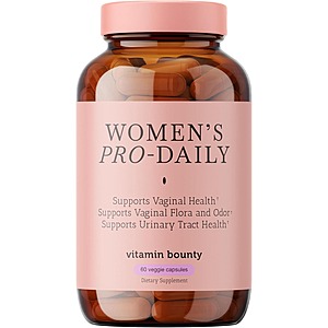 60-Ct Vitamin Bounty Pro-Daily Probiotics for Women w/ Cranberry & Prebiotics for pH Balance, Digestive, Yeast & Urinary Support $15 w/ S&S + FS w/ Prime