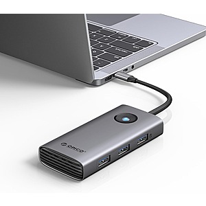 ORICO 6-in-1 USB-C Docking Station (w/ 4K@30Hz HDMI, 100W PD, 3 USB-A & 1 USB-C Ports) $8.55 & More + Free Shipping w/ Prime
