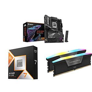 Ryzen 7 9800X3D CPU + GIGABYTE X870 AORUS ELITE WIFI7 MB + CORSAIR Vengeance RGB 32GB DDR5 6000 RAM + Cooler Master 240 Cooler $920 + FS