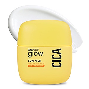 1.69-Oz GANGNAM Glow Cica Sun Milk SPF 50 Broad Spectrum Sunscreen w/ Cica & Niacinamide $9.99 + Free Shipping w/ Prime or Orders $35+