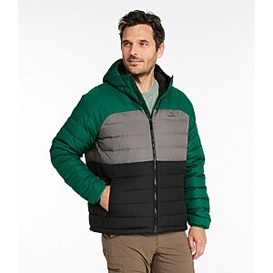 L.L.Bean Men's Down Hooded Colorblock Jacket (Various) $72.24 + Free Shipping $75+
