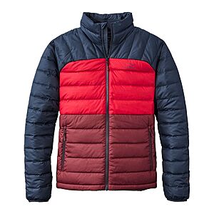 L.L.Bean Men's Bean's Colorblock Down Jacket (Burgundy/Nautical Navy) $63.75 + Free Shipping