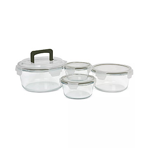 Sedona Kitchen 8-Piece Round Borosilicate Glass Food Storage Bowl & Lid Set $23.96 + Free Store Pickup at Macy's or Free Shipping on $39+