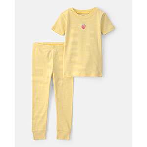 2-Piece Toddler Boys' or Girls' Rib Snug Fit Pajama Set (Various) $3.59 & More + Free Store Pickup at Carter's