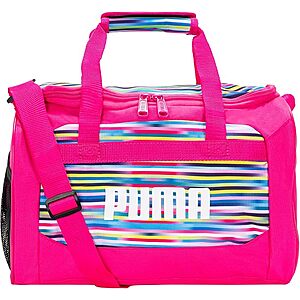 PUMA Kids' Transformation 14" Duffel Bag (Pink/Multi) $11.18 + Free Shipping w/ Prime or on $35+