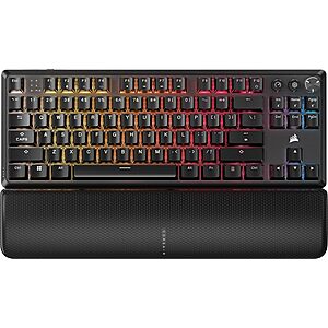 Corsair K70 CORE TKL Wireless RGB Mechanical Gaming Keyboard w/ Pre-Lubed MLX Red v2 Linear Switches (Black) $83.99 + Free Shipping