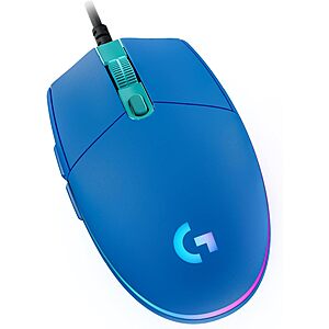 Logitech G203 LIGHTSYNC Wired Gaming Mouse w/ 8000 DPI Optical Sensor & 6 Programmable Buttons (Blue) $19.99 + Free Shipping w/ Prime or $35+