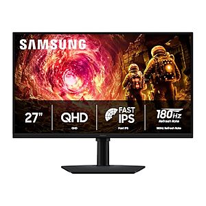 27" Samsung Odyssey G5 QHD 2560x1440 IPS 180Hz Gaming Monitor $169.99 + Free Shipping