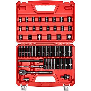 50-Piece VEVOR 3/8" Drive Impact Socket Set (SAE, 5/16"-3/4" & Metric, 8-22mm) $36.99 + Free Shipping