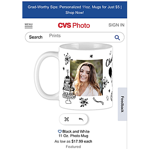 CVS Photo Mug $5