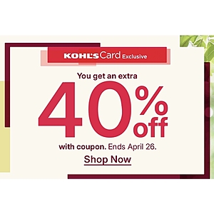 Kohl's Cardholders Mystery coupon: 40%, 30%, or 20%