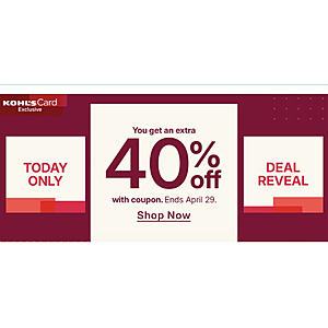 Kohl's Cardholders Mystery coupon: 40%, 30%, or 20%