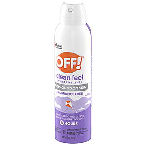 12 pk OFF! Clean Feel Mosquito-Bug Spray, 5 oz $6.87 YMMV