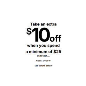 Kohls: $10 off $25 coupon code (reusable) + extra 50% off clearance up to 85% + earn Kohls Cash + 15% off home