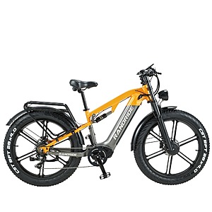 RANDRIDE YX80M-2 48V 20Ah Dual Motor 1000W (2000W Total) 26" Fat Tire Electric Mountain Bike $1049 + Free Shipping