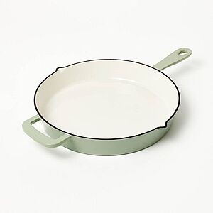 12" Figmint Enameled Cast Iron Skillet (Sage Green) $16 + Free Shipping