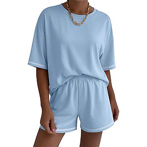 2-Piece Ekouaer Women's Moisture Wicking Lounge Sets (Various Colors) $9 + Free Shipping w/ Prime or on $35+