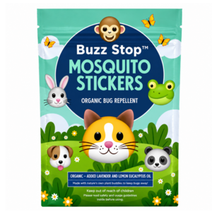 80-Ct Buzz Stop Organic Mosquito Stickers $2 + Free Shipping