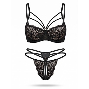 Avidlove 2-Piece Women's Underwire Bra & Thong Lingerie Set (Various Colors) $5 + Free Shipping w/ Prime or on $35+