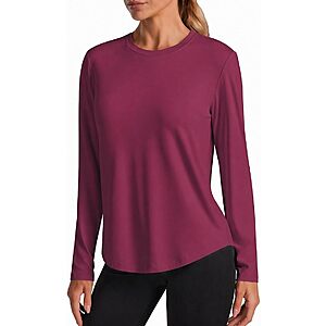 PINSPARK Women's UPF 50+ Long Sleeve Workout Top (Various) $5 + Free Shipping w/ Prime or on $35+