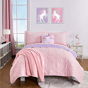 7-Pc Your Zone Kids' Reversible Quilt Set: Twin (3 colors) $12.50, Full (2 colors) $14 + Free Shipping w/ Walmart+ or on $35+