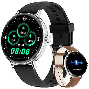 1.57" Yoever Women's Smartwatch w/ Call Answering, Heart Rate/SpO2/Sleep Monitor & 110+ Sports Modes (Black or Pink) $19.60 + Free Shipping w/ Prime or on $35+
