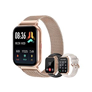 1.85" Cloudpoem Men's or Women's Smartwatch w/ Call Functionality, Heart Rate Monitor & 3 Bands (2 colors) from $29.63 + Free Shipping w/ Prime or on $35+