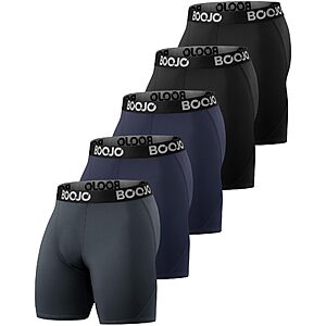 5-Pack BOOJO Men's Compression Shorts (size M-XXL, various colors) $14.99 + Free Shipping w/ Prime or on $35+