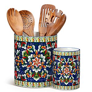 [Prime] 2-Pack vancasso Porcelain Countertop Utensil Holder Set (various, 7.3" & 5.5") $22.49 + Free Shipping