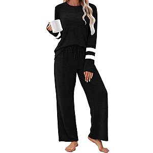 2-Pc Desol Women's Long-Sleeve Lounge Pajamas Set (various) $12.99 + Free Shipping w/ Prime or on $35+ $19.99
