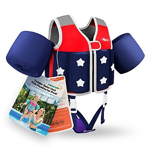 AEOCOO Kids' & Toddler Swim Float Vest w/ Adjustable Buoyancy (various) $11.99 + Free Shipping w/ Prime or on $35+