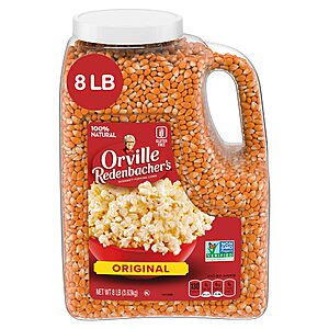 YMMV: Amazon: S&S 20% off Orville Redenbacher's Gourmet Popcorn Kernels, Original Yellow, 8 lb. $10.62