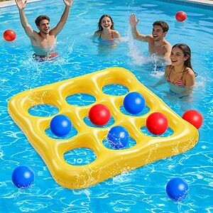 4.7 FT Giant Inflatable Tic-Tac-Toe Toss Pool Game Toy - Free Shipping w/Amazon Prime or Orders Over $35 - $9.99