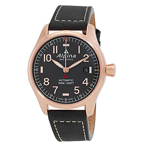 Alpina Startimer Pilot Automatic Black Dial Men's Watch - Free Shipping - $545