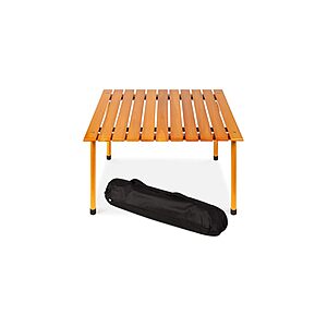 27.5" Foldable Hardwood SONICGRACE Outdoor Table $29.99 + Free Shipping w/ Prime