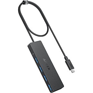 0.7' or 2' Cable Anker 4-in1 USB-C Hub w/ 5Gbps Data Transfer $9.99 + Free Shipping w/ Prime