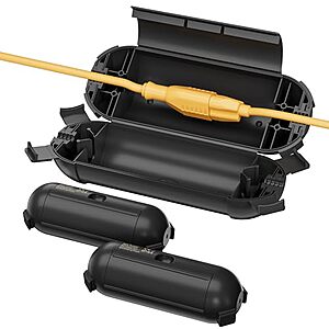 3-Pack Bn-Link Outdoor Extension Cord Safety Cover Black $6.99 ($2.33 each) + Free Shipping w/ Prime