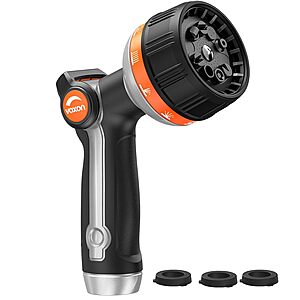 Voxon Zinc Alloy Garden Hose Nozzle w/ Spray Patterns & Thumb Flow Control $9.99 + Free Shipping w/ Prime or on $35+