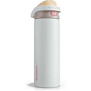 [Prime] 24-Oz Encool Insulated Stainless Steel Water Bottle w/ Straw (Various Colors) $8.50 + Free Shipping
