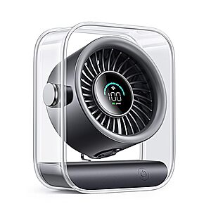 3000mAh Digix Portable Rechargeable Desk Fan w/ LED Display (Black) $11.99 + Free Shipping w/ Prime or on $35+